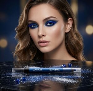 Covergirl Liquiline Blast Dual-End Eyeliner Black Liquid Liner New Display Item